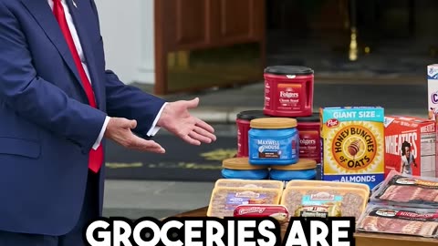 Trump calls groceries an old fashioned term #shorts