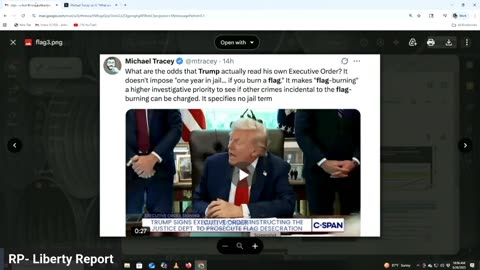 Trump's Description of The Flag-Burning Executive Order vs. What The Executive Order Actually Says