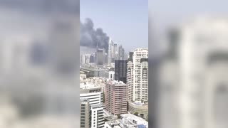 Smoke billows from Dubai skyscraper after fire reported