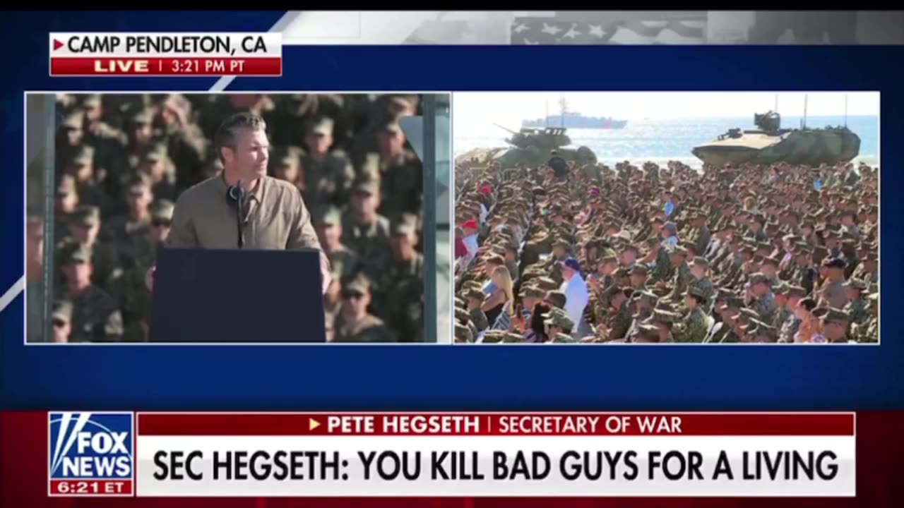 The Marines love their Secretary of War