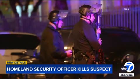 In Northridge an ICE agent heard sh*ts outside his home and was met with a man with an assault rifle