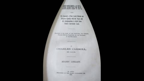 The Tempter of Eve by Charles Carroll. Chapter 3 part 1.