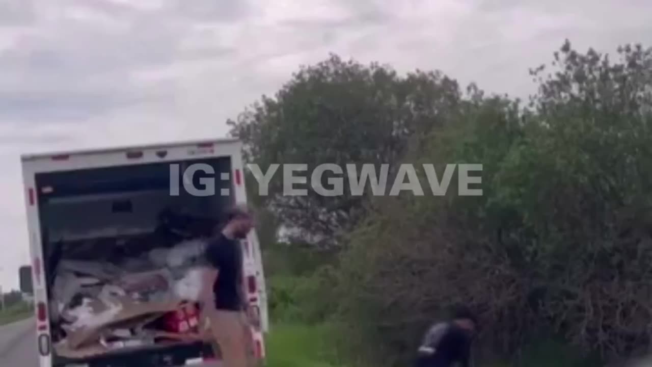 Migrants Littering on the Side of Edmonton Street