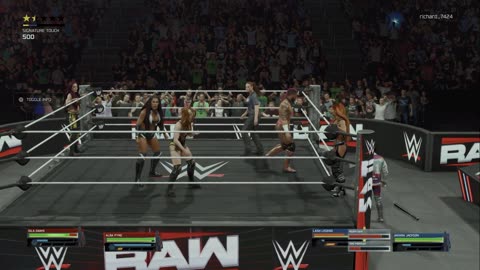 wwe 2k25 274 universe Alba Fyre and Isla Dawn VS Jakara Jackson and Lash Legend