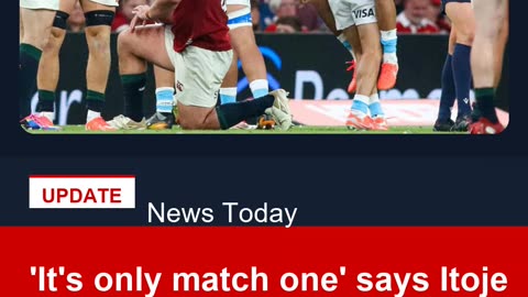 'It's only match one' says Itoje after Lions mauled by Pumas