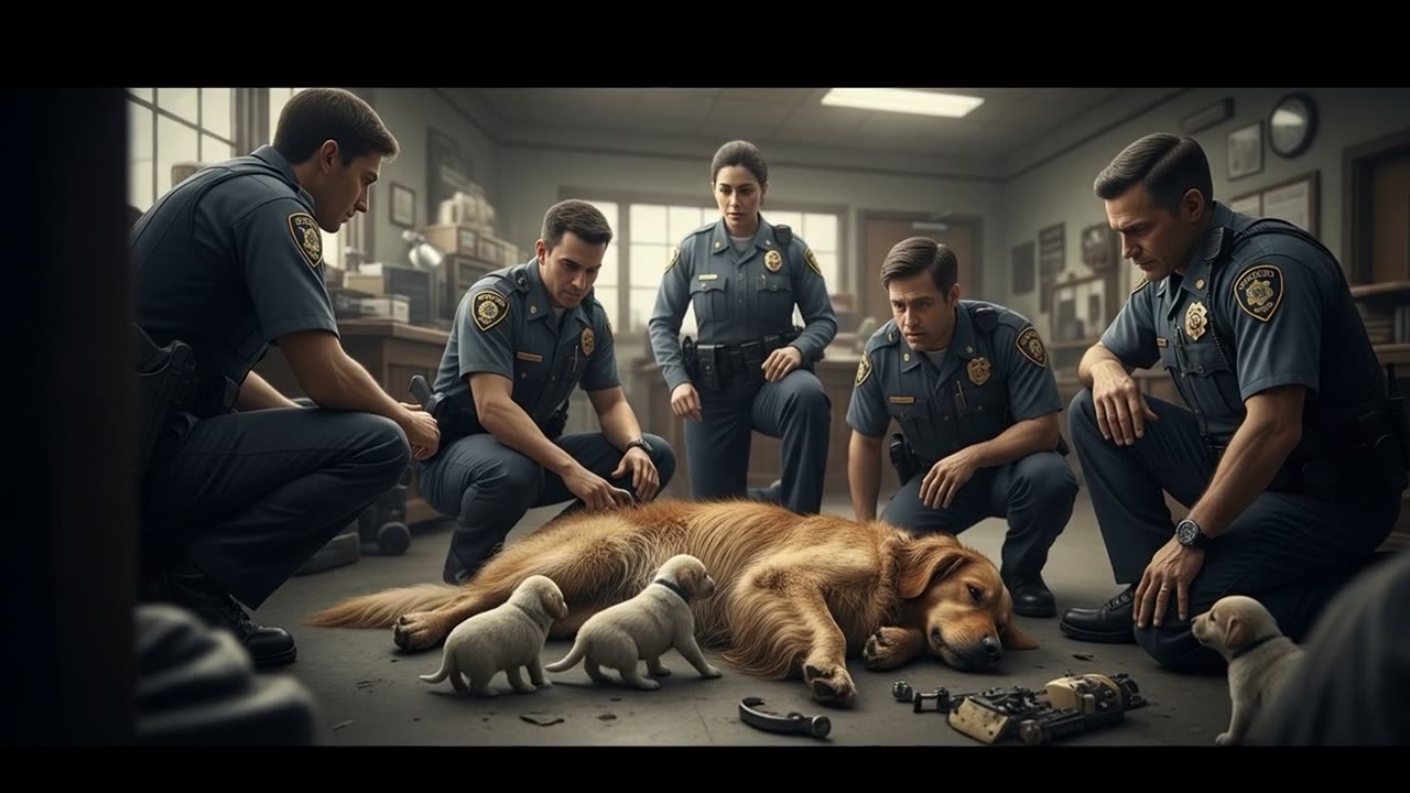 Bear Helps Wounded Dog