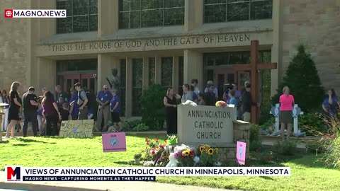 ⛪ Annunciation Catholic Church where trans woman 2 killed, 17 injured during Mass in 🇺🇸 Minneapolis LIVE]