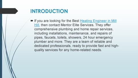 Best Heating Engineer in Mill Hill