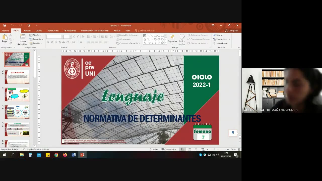 CEPRE UNI 2022 - 1 | Semana 07 | Lenguaje