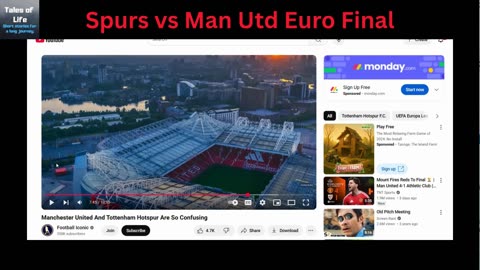 Man Utd vs Spurs Euro Final