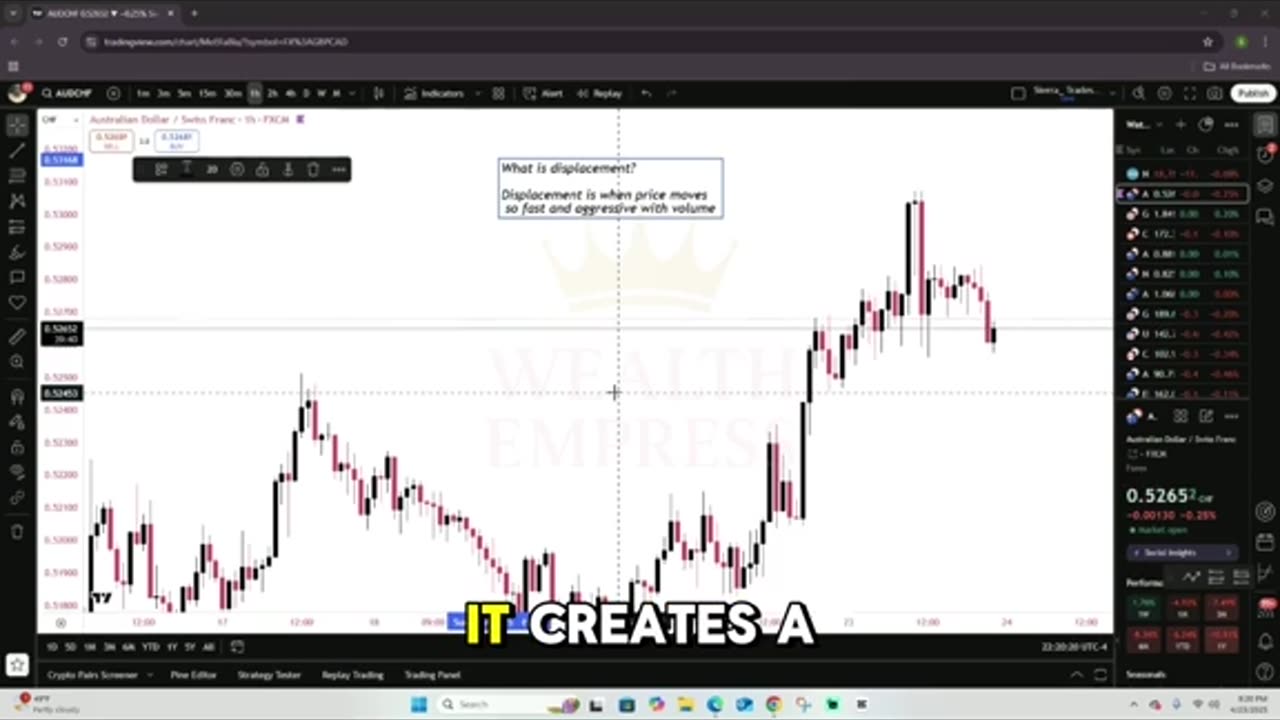 What is Displacement? Trading