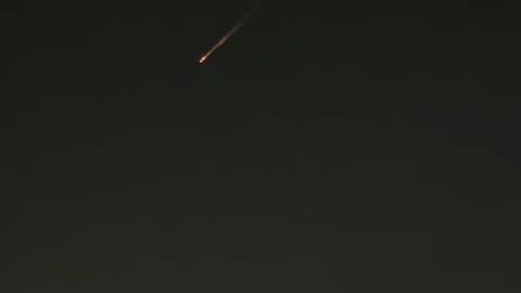 Iranian ballistic missile seen over Jerusalem