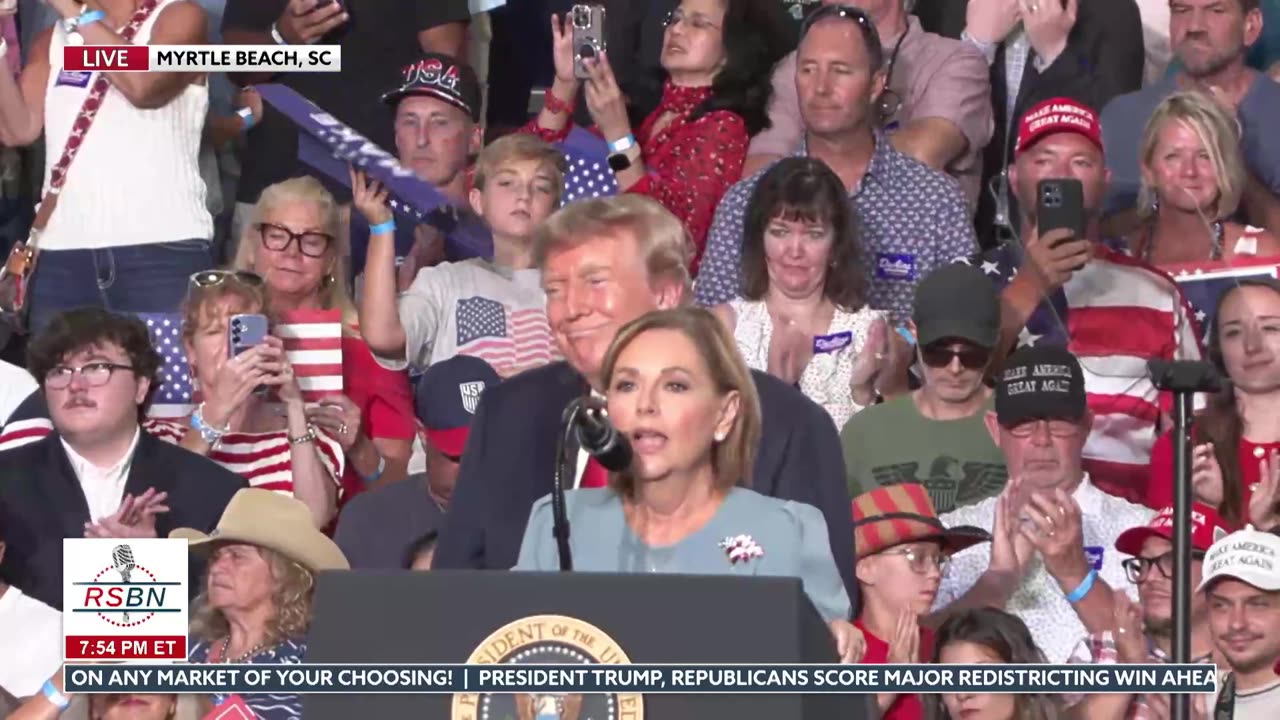 Darline Graham Joins President Trump Onstage to Share Support for America - 08/21/26 thumbnail