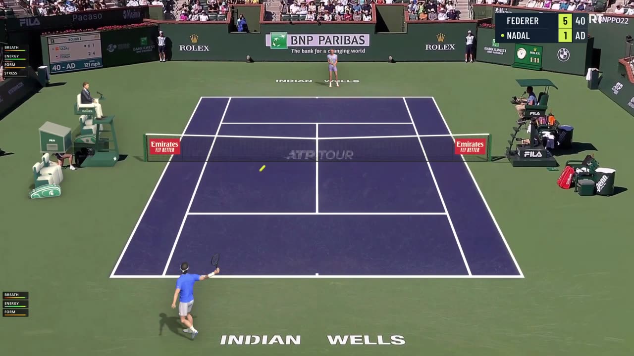 Top Spin 2K25 Federer Nice Smash Winners Online