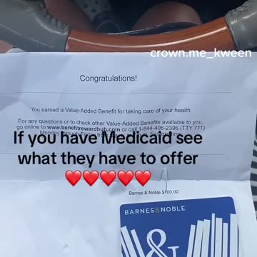 Woman on free taxpayer funded Medicaid showing some of the free stuff she’s able to get