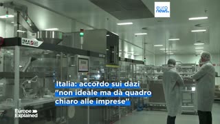 NOTIZIE DAL MONDO UE e USA siglano dichiarazione sui dazi; 15% su auto e farmaci,l'Italia diceva che era un buon accordo eh,ora dice di no...chissà come mai,per illudere qualche altro elettore ovvio..
