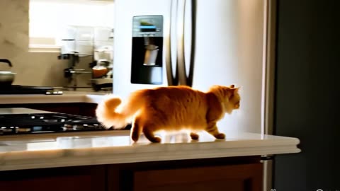 Ninja Cat in the Kitchen: Silent, Sneaky, and Adorably Fluffy! 1