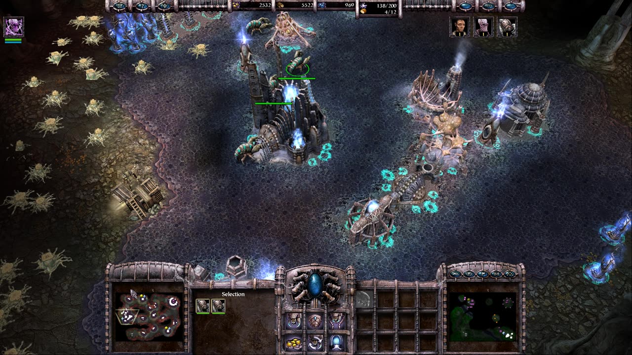 Armies of Exigo, playing on Linux: Fallen mission 5: The Mines of Malrinor, hard, victory. No sound