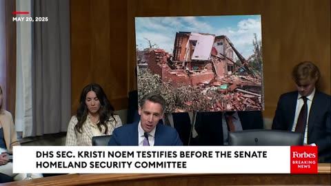 Josh Hawley Questions DHS Sec. Kristi Noem About Response To Deadly Storm In St. Louis, Missouri