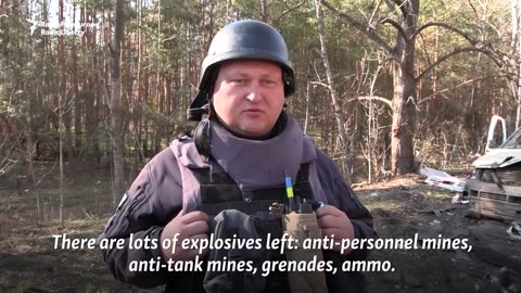 Ukrainian Crews Work To Clear Liberated Areas Of Donetsk Of Russian Explosives