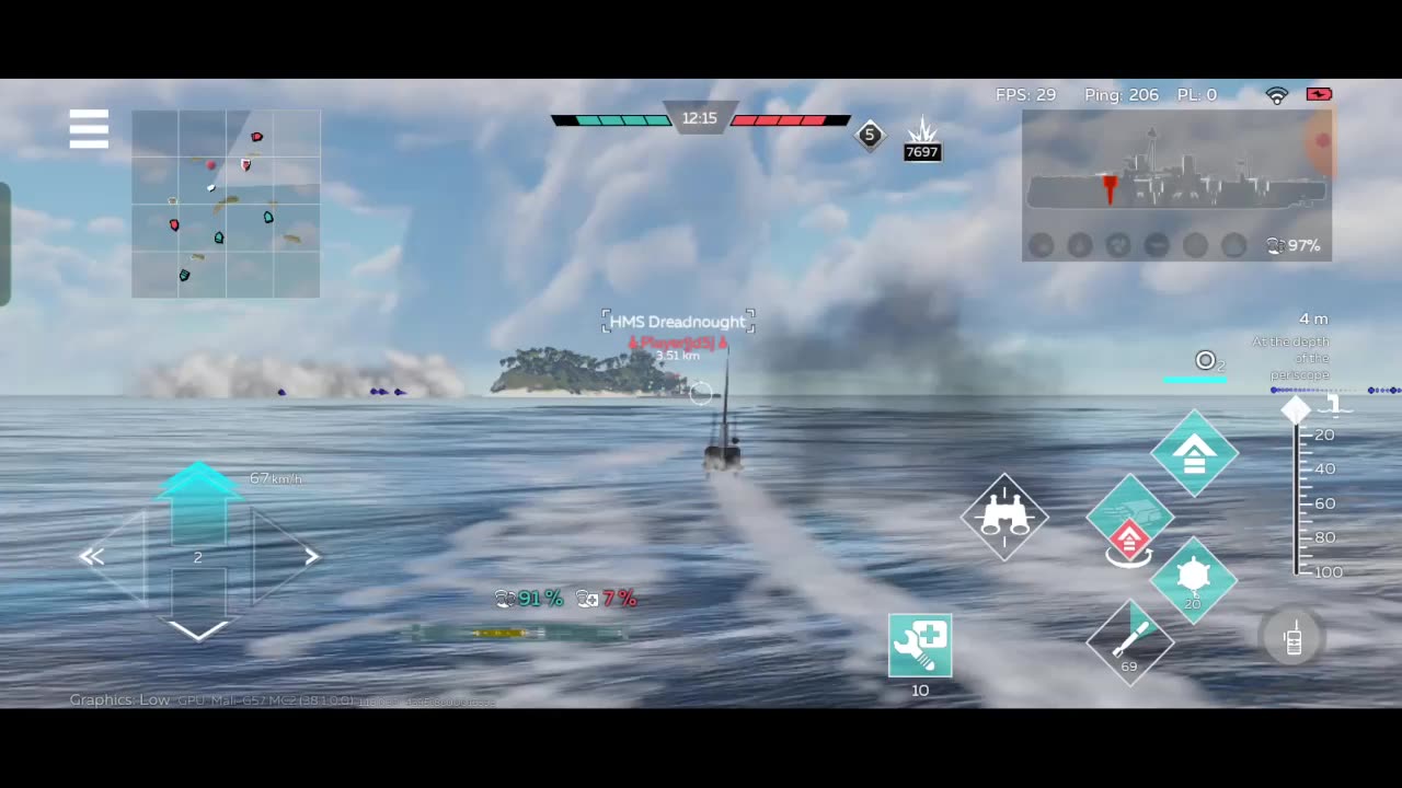 War Thunder Russian Submarine gameplay