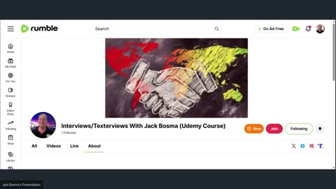 Interviews/Texterviews With Jack Bosma (Udemy Course)