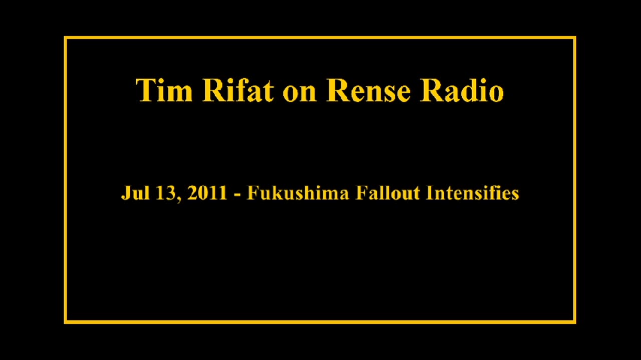 Jul 13, 2011 - Fukushima Fallout Intensifies