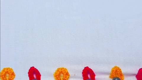 Elegant Hand Embroidery Border Design | Easy Border Stitch for Beginners