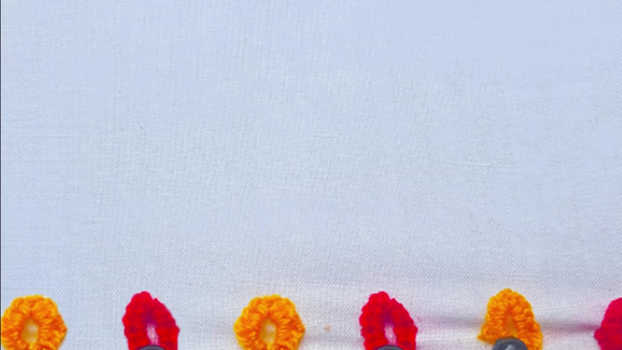 Elegant Hand Embroidery Border Design | Easy Border Stitch for Beginners