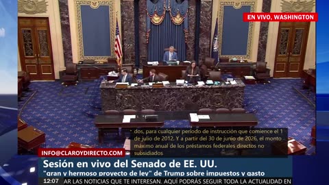 EN VIVO Y EN ESPAÑOL: El Senado de EE.UU. debate la “Big Beautiful Bill” de Trump sobre impuestos y gasto público