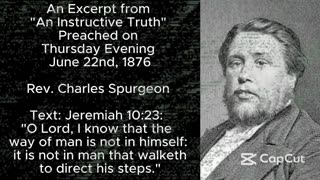 Excerpt from An Instructive Truth- A Sermon by Rev. Charles Spurgeon