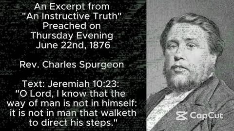 Excerpt from An Instructive Truth- A Sermon by Rev. Charles Spurgeon