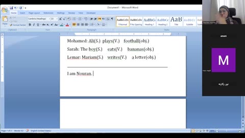 Make a simple sentence