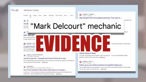 Fact Check: Mark Delcourt Escape From Organ Harvesting Hospital Mashup Of Unrelated Video Clips