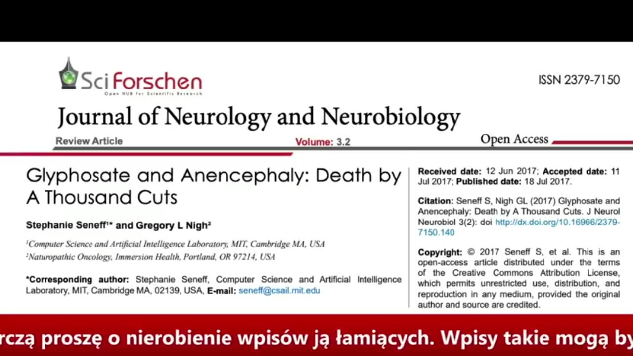 Trucie Polaków glifosatem !