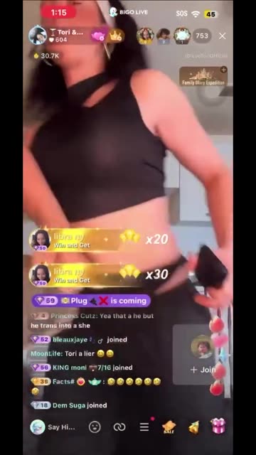 Tori put hands on loc