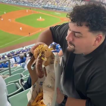 The Slugger: A 16-inch fully loaded glizzy with a POUND of fries for $39.99 😳🔥