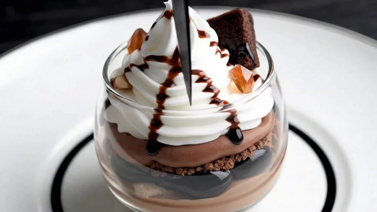 AI ASMR Glass Dessert Cutting 🎂🍰🔪