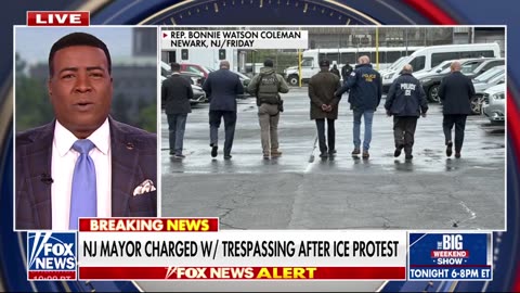 NJ mayor charged with trespassing after breaching ICE facility