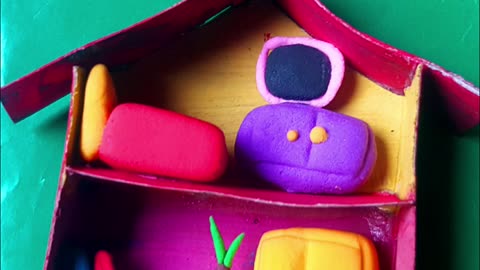 Tiny Dollhouse Inside a Matchbox 🏠✨ | DIY Miniature Clay Craft