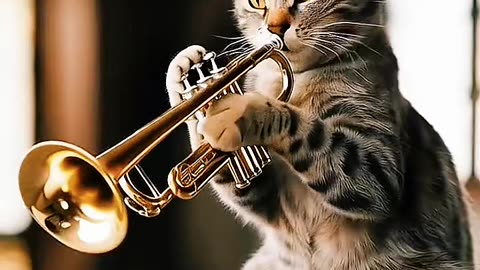 #trompete #cat #ia #animais #viralizou