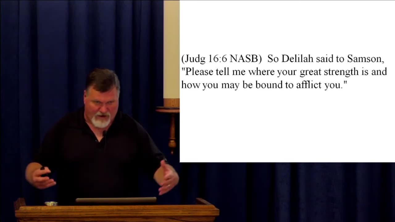 Judges 16 – Samson using women will be his downfall, eventually they manipulate and uses him. 2021