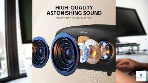 Uakinat Bluetooth Speakers,Speakers Bluetooth Wireless,10W Portable Wireless Speaker,Loude