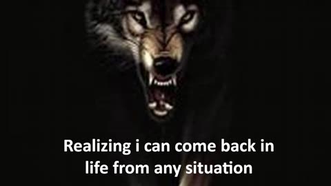 I can come back from any situation