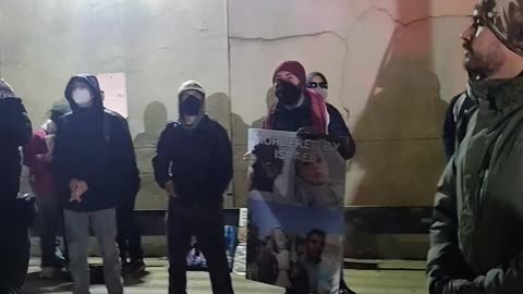 Today in NYC: "HANDS OFF GAZA: REJECT US-ISRAELI OCCUPATION"