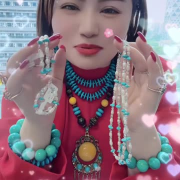 20250722-1 Natural Turquoise Pearl Set Lock Nature’s Poetry