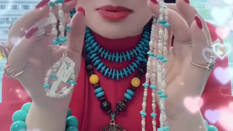 20250722-1 Natural Turquoise Pearl Set Lock Nature’s Poetry