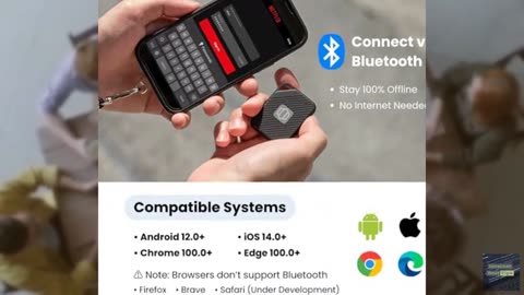 Atlancube Offline Password Keeper – Secure Bluetooth Drive with Autofill, Store
