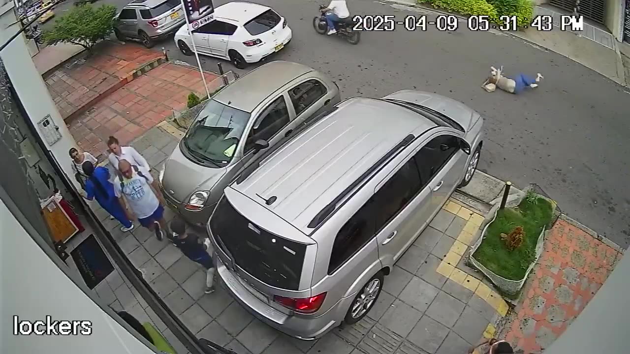 Mujer herida motoladrones