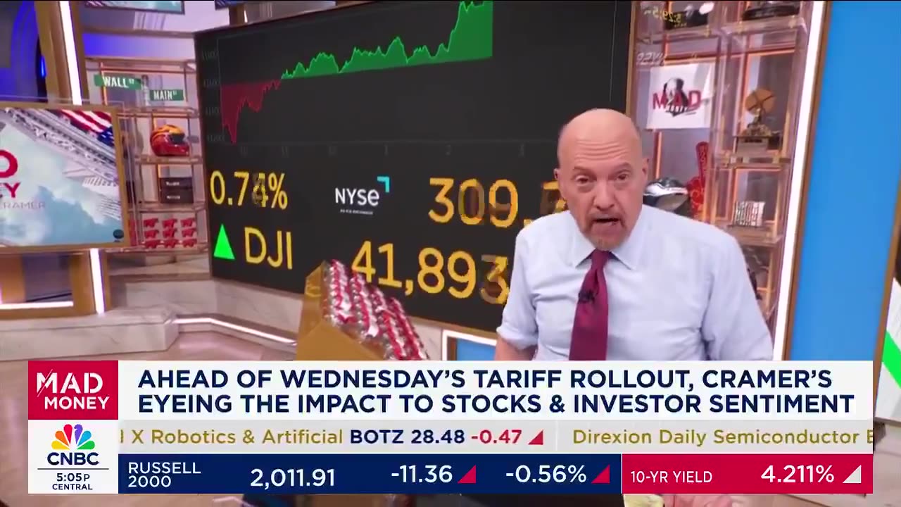 March 31, 2025 - Jim Cramer Compares Donald Trump to Jimmy Carter